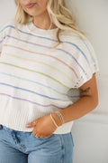 Multi Colored Striped Sweater
