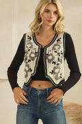 Floral Crochet Vest